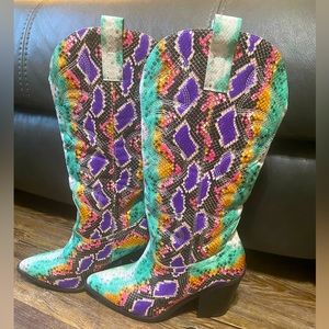 Multicolor “Western Style” Boot
